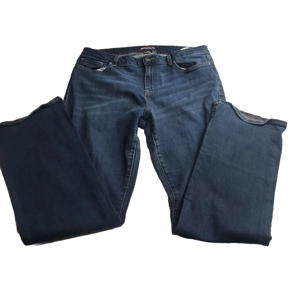Tommy Hilfiger Women's Blue Jeans 18R, Straight Leg‎ 36W29.5L High Waist